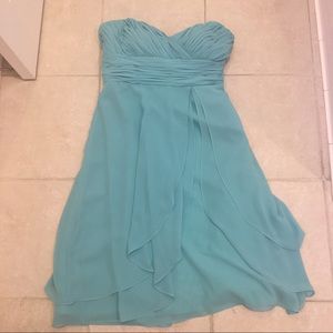 Strapless flowy dress